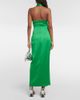 Rasario Rasario Halterneck satin midi dress - 3