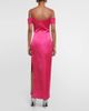Rasario Rasario Off-shoulder satin gown - 3