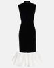 Rasario Rasario Velvet and satin midi dress - 1