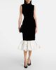 Rasario Rasario Velvet and satin midi dress - 2