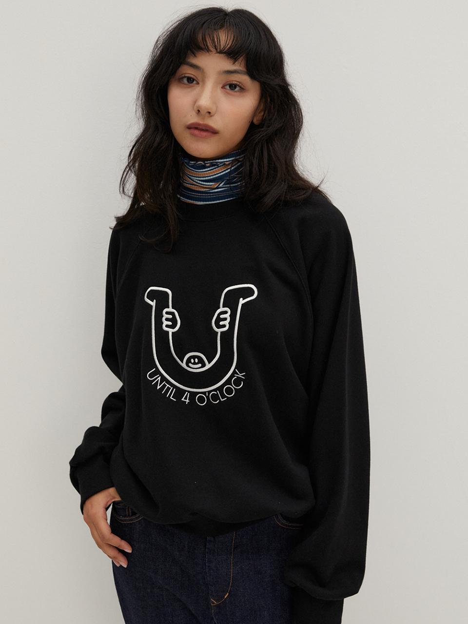 RAVEROUS R Crew Sweatshirts Black