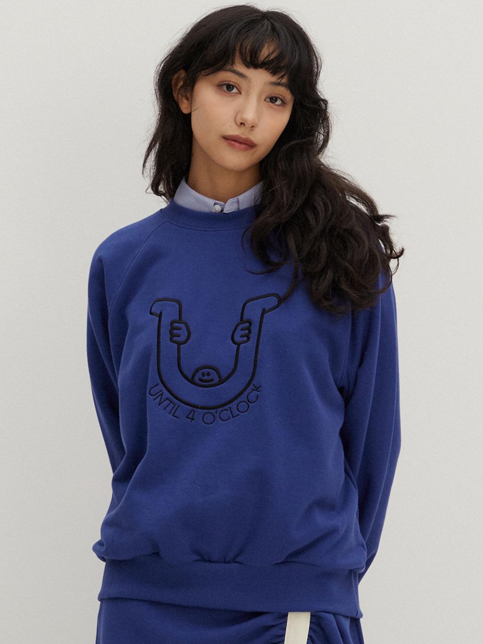 RAVEROUS R Crew Sweatshirts Blue