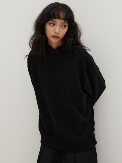 RAVEROUS Raverous Slit Sweatshirts Black