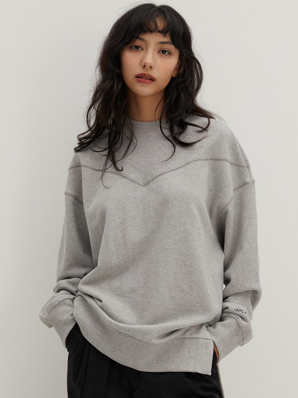 RAVEROUS Raverous Slit Sweatshirts M/Grey