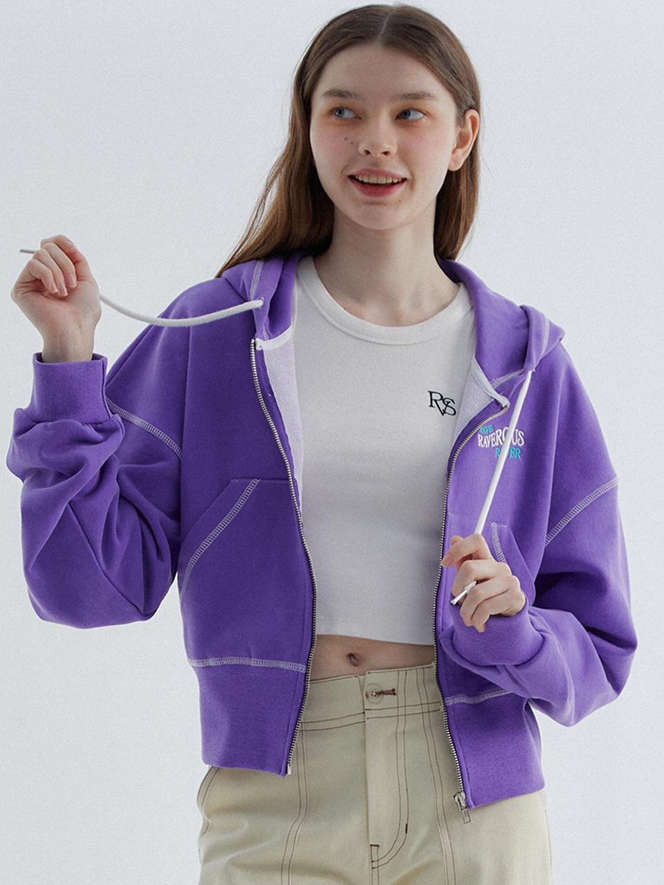 RAVEROUS RVS Hood Zip-up Purple