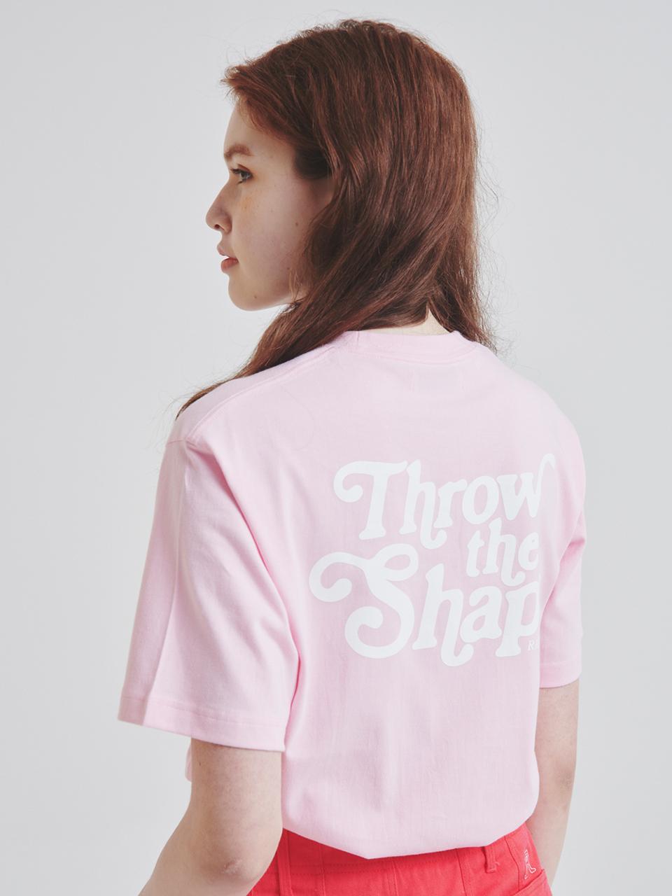 RAVEROUS Shape Logo T-Shirt Pink