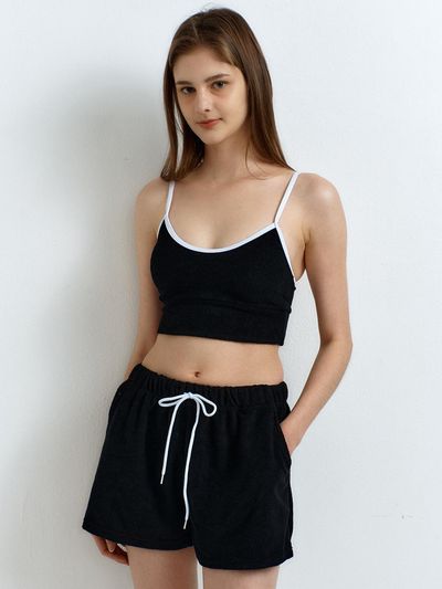 RAVEROUS Terry 3Piece Swim Set Bikini [Black]