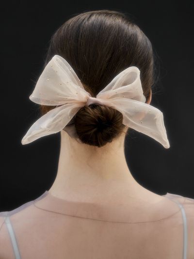 RAWFINED Transparent Bow Scrunchie