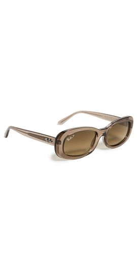 Ray-Ban Ray-Ban 0RB2221 6827M253 Sunglasses Transparent Beige One