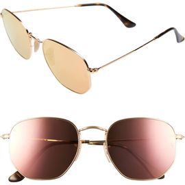 Ray-Ban Ray-Ban 54mm Hexagonal Flat Lens Sunglasses
