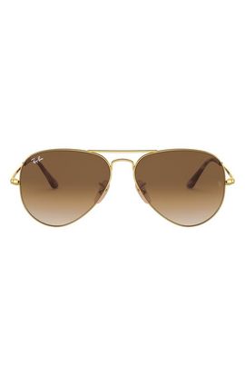 Ray-Ban Ray-Ban 55mm Gradient Pilot Sunglasses