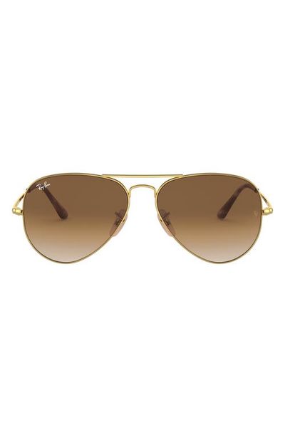 Ray-Ban Ray-Ban 55mm Gradient Pilot Sunglasses