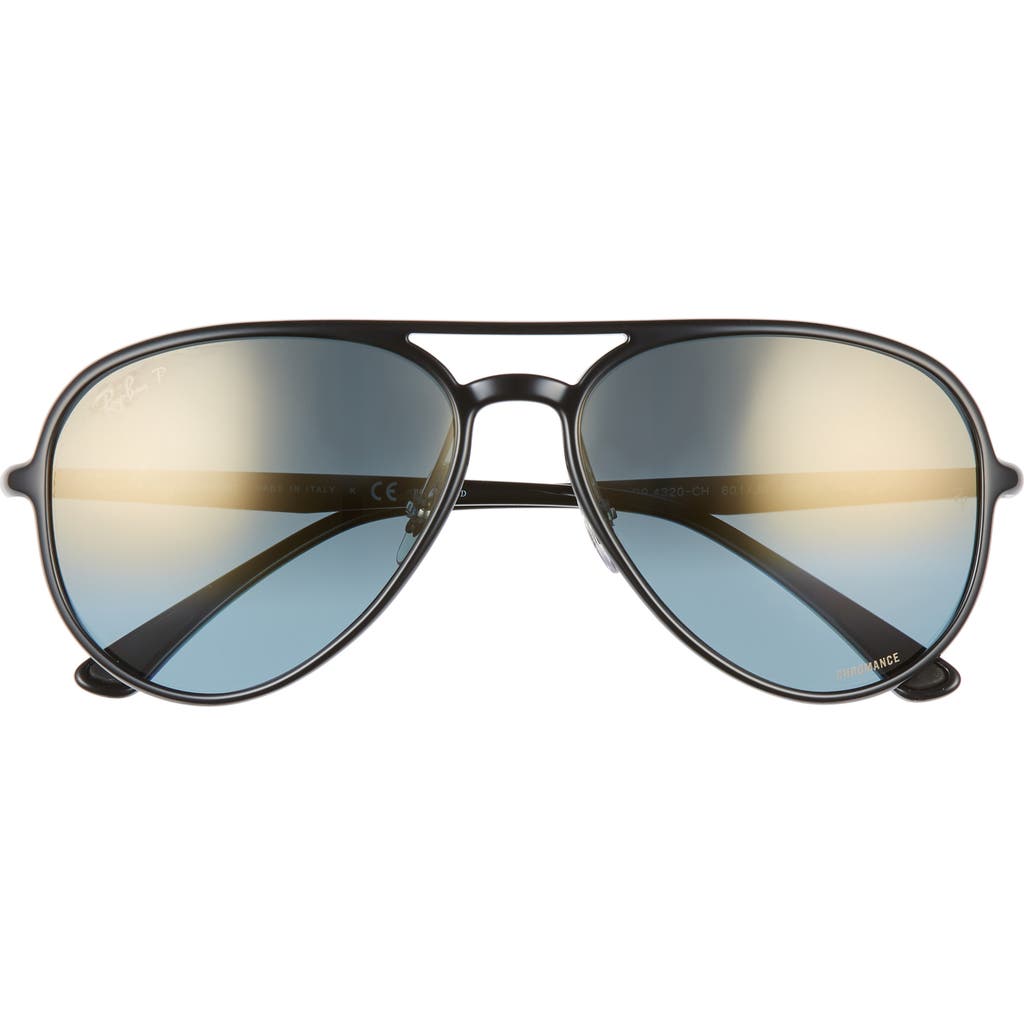 Ray-Ban Ray-Ban 58mm Chromance Polarized Aviator Sunglasses
