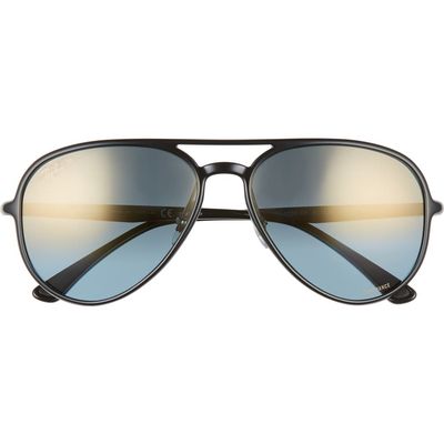 Ray-Ban Ray-Ban 58mm Chromance Polarized Aviator Sunglasses