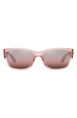 Ray-Ban Ray-Ban 58mm Polarized Rectangular Sunglasses