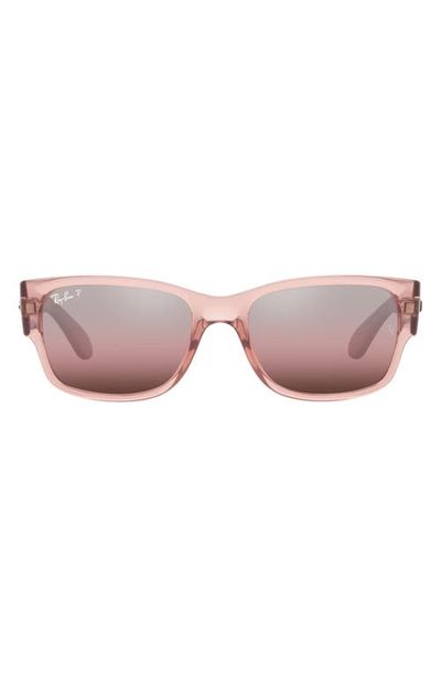 Ray-Ban Ray-Ban 58mm Polarized Rectangular Sunglasses