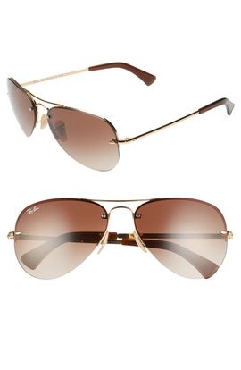 Ray-Ban Ray-Ban 59mm Gradient Aviator Sunglasses