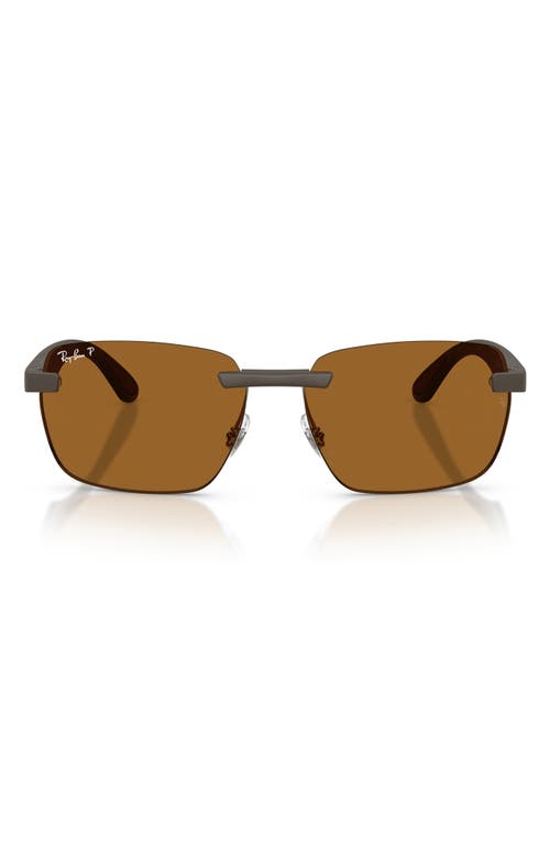 Ray-Ban Ray-Ban 59mm Polarized Rimless Sunglasses