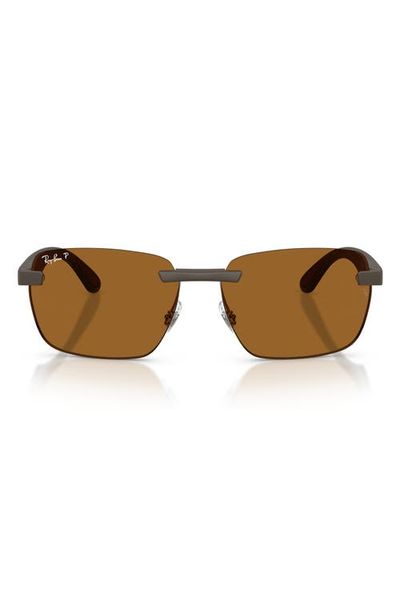 Ray-Ban Ray-Ban 59mm Polarized Rimless Sunglasses