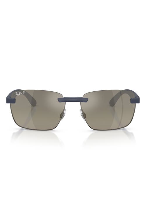 Ray-Ban Ray-Ban 62mm Polarized Irregular Sunglasses