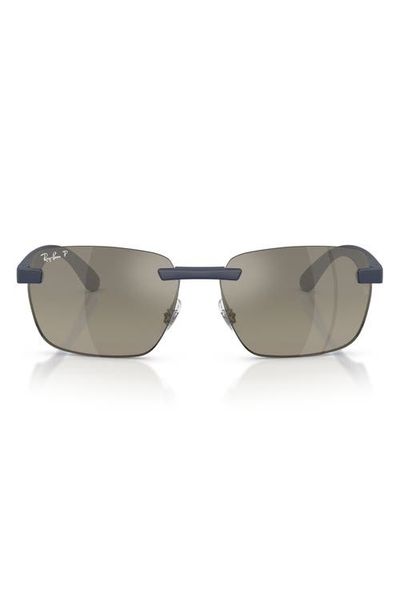 Ray-Ban Ray-Ban 62mm Polarized Irregular Sunglasses