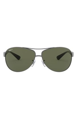 Ray-Ban Ray-Ban 67MM Oversize Polarized Aviator Sunglasses