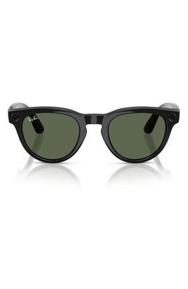 Ray-Ban Ray-Ban Meta Headliner 51mm Round Sunglasses