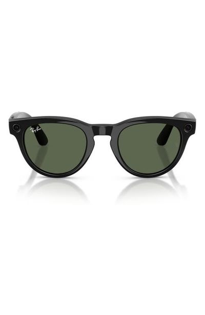 Ray-Ban Ray-Ban Meta Headliner 51mm Round Sunglasses