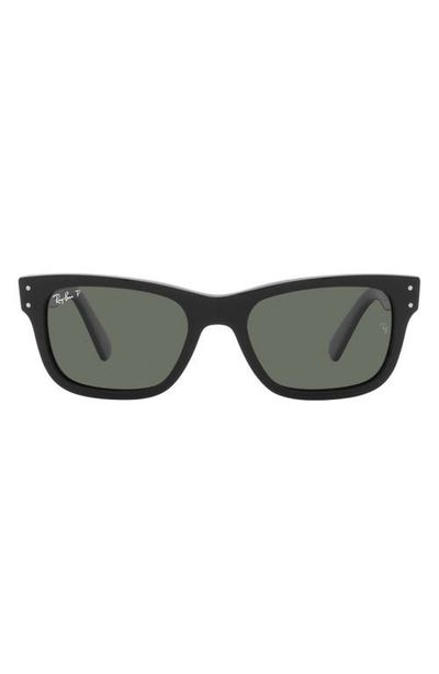 Ray-Ban Ray-Ban Mr Burbank 55mm Polarized Rectangle Sunglasses