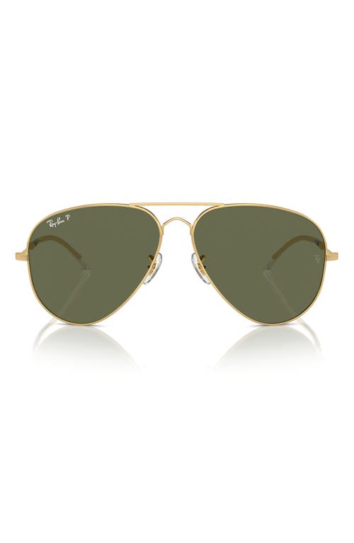 Ray-Ban Ray-Ban Old Aviator 62mm Polarized Oversize Pilot Sunglasses