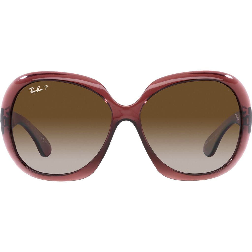 Ray-Ban Ray-Ban Transparent 60mm Polarized Butterfly Sunglasses