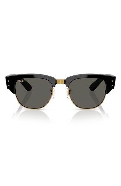 Ray-Ban Ray-Ban x A$AP Rocky Blacked Out Mega Clubmaster 53mm Square Sunglasses (Limited Edition)