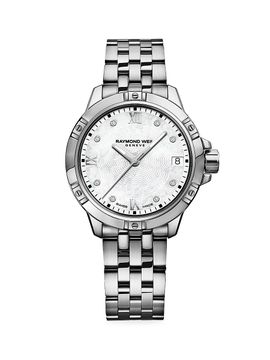 Raymond Weil Women's Tango Diamond & Stainless Steel Bracelet Watch