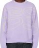 RCOS RCOS Purple Stack Logo Knit Sweater - 1