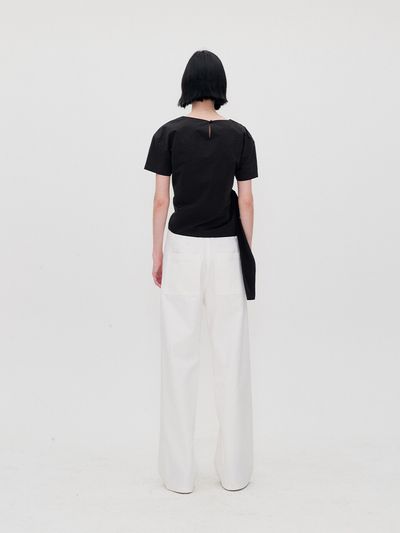 RE RHEE Asymmetric-Hem Blouse
