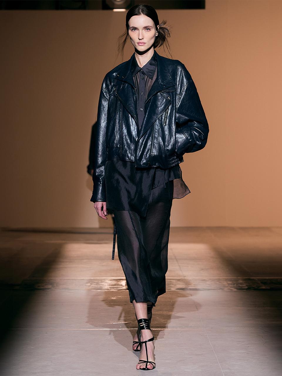 RE RHEE Biker Vegan Leather Jacket