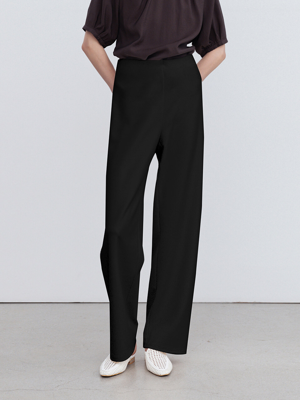RE RHEE Elasticated Waist Straight Leg Trouser (3 Colors)