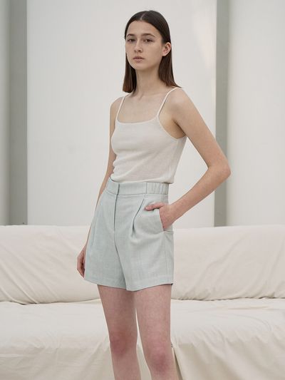 RE RHEE High Rise Elasticated Waist Shorts