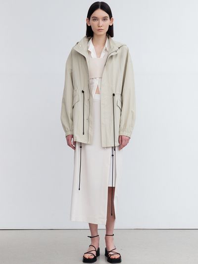 RE RHEE Hooded Drawstring Blouson Jacket