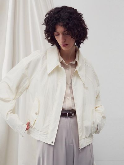 RE RHEE Logo Embellished Bomber Jacket