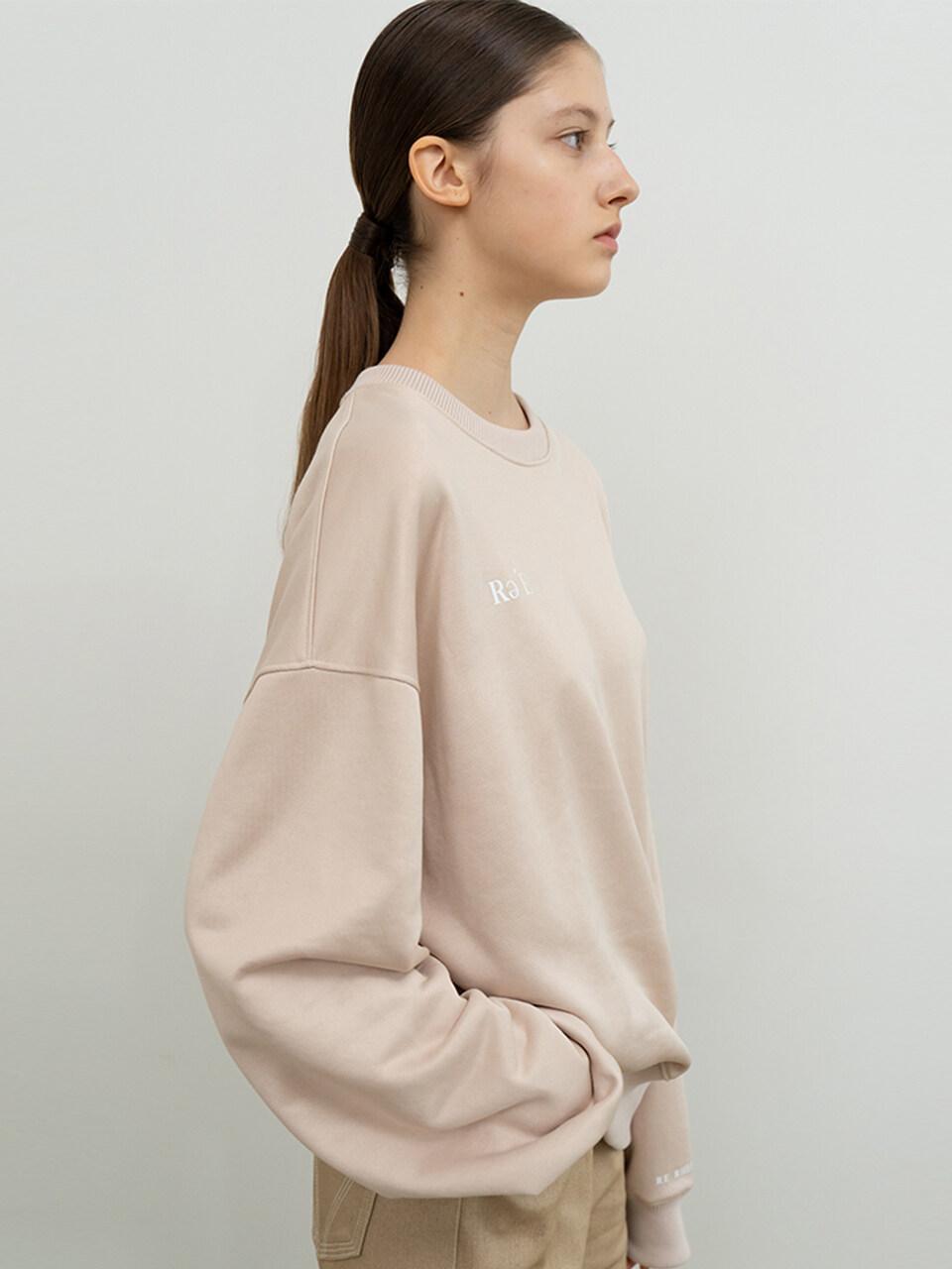 RE RHEE LOGO PRINT SWEATSHIRT