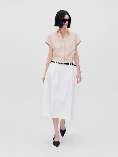 RE RHEE Low Rise Midi Skirt