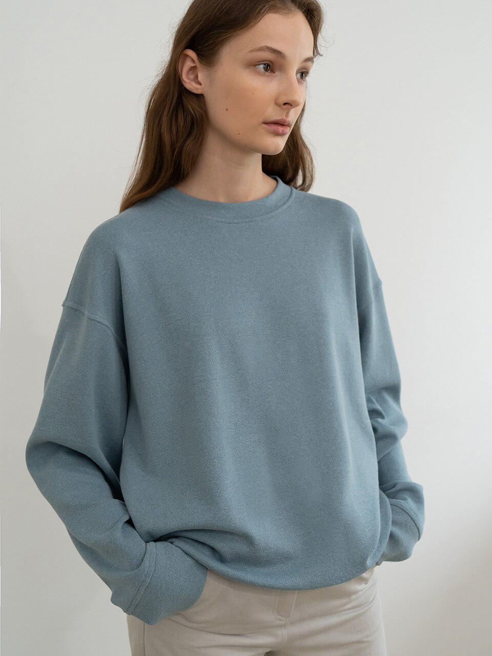 RE RHEE Relaxed Crew Neck Sweatshirt