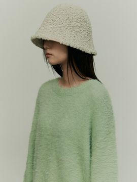 RE RHEE Relaxed Fit Knitted Top (Butter Green)