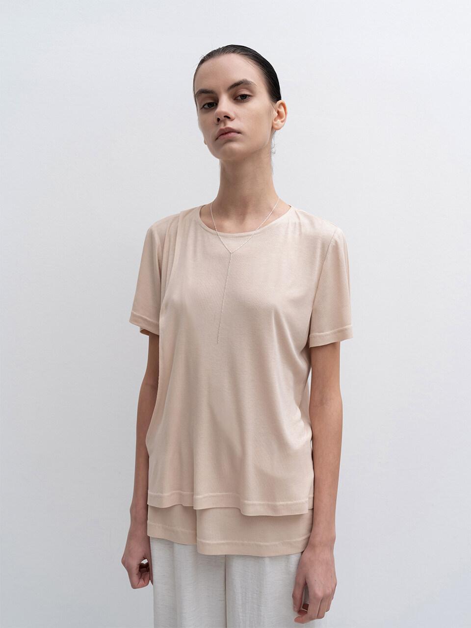 RE RHEE Relaxed Fit Layered T-shirt