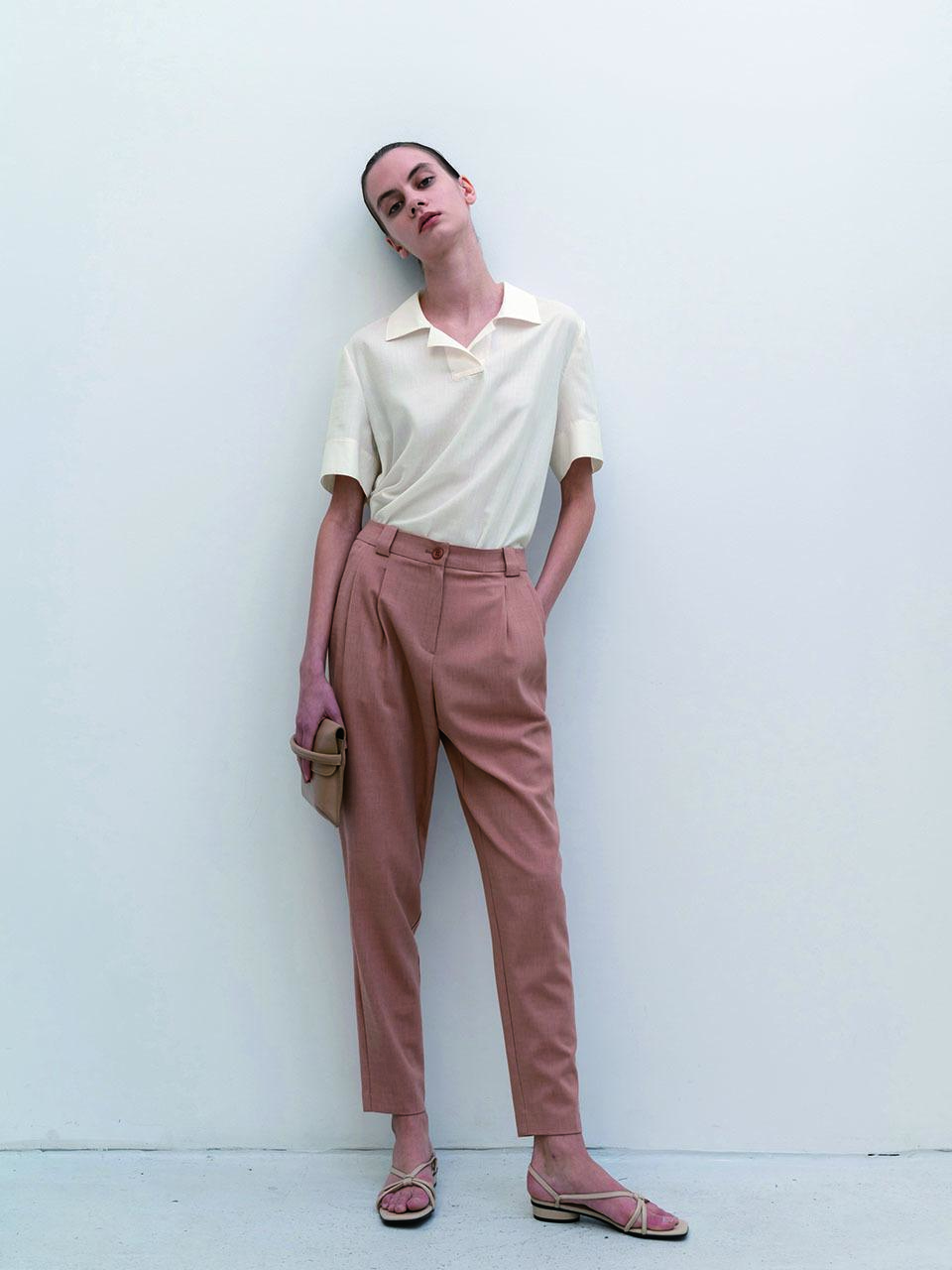 RE RHEE RELAXED TROUSER - PINK