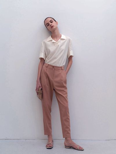 RE RHEE RELAXED TROUSER - PINK