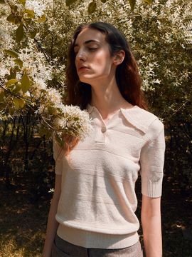 RE RHEE Sailor Collar Knitted Blouse_Shell