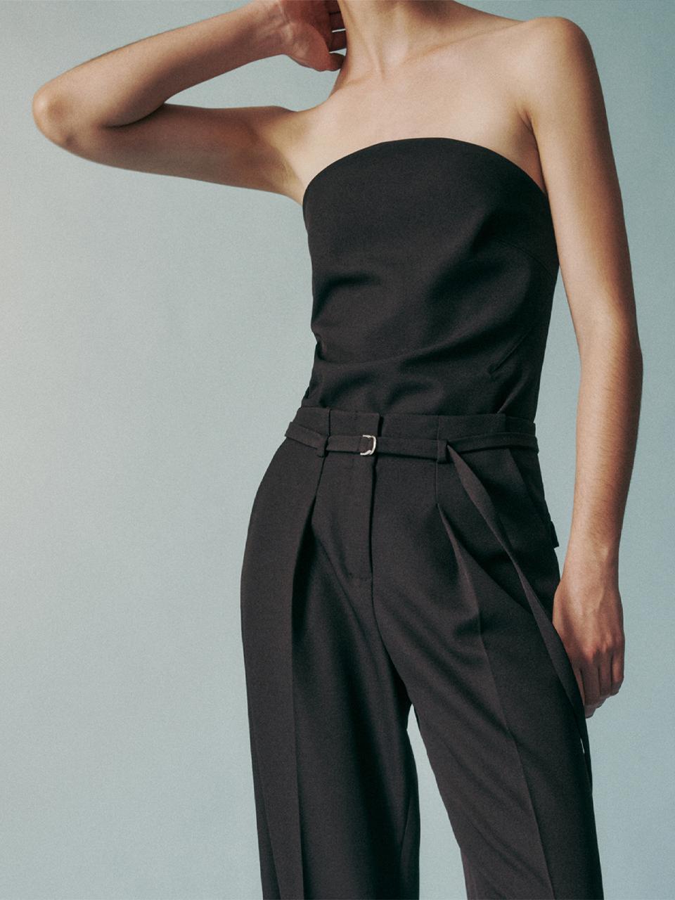 RE RHEE STRAPLESS TUBE TOP BLACK