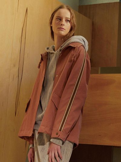 RE RHEE Tape Detail Pink Jumper